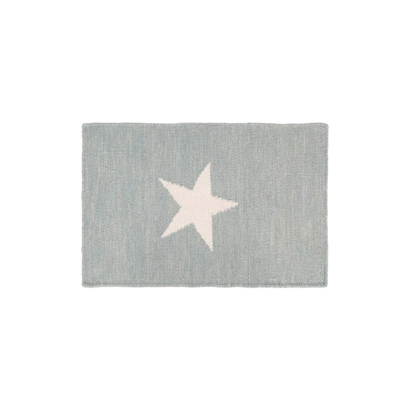 Premier Housewares Star Rug, Cotton Blend - Grey - Image 1