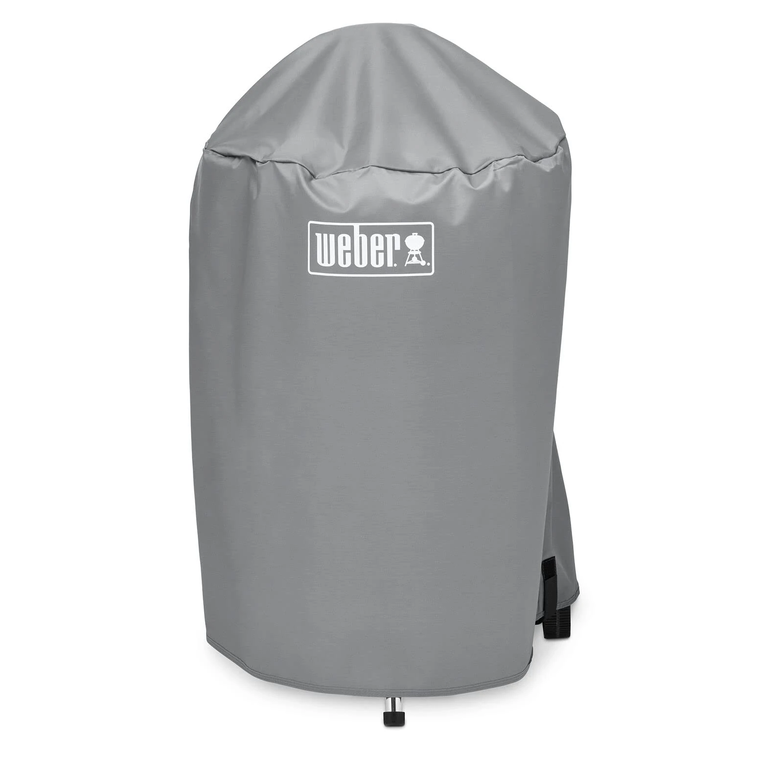 Weber BBQ Cover/For 47 cm Charcoal Barbecues, Lightweight Water-Resistant Fabric with Fastening Straps, Grey, 52 x 58.5 x 89 cm