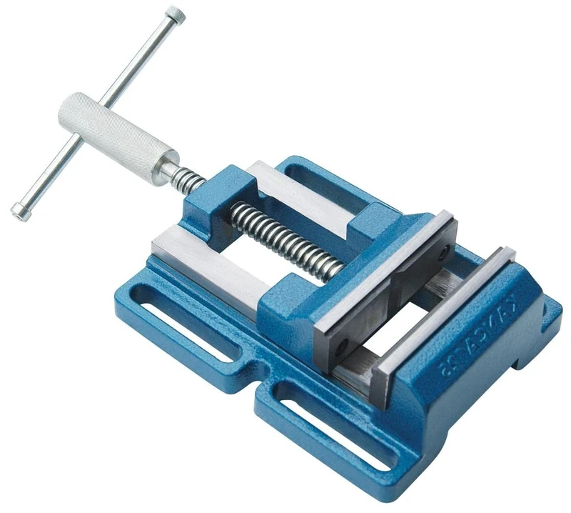 Kanca Heavy Duty Black/White, Blue Cast Iron Hardware Clamp Vise .150