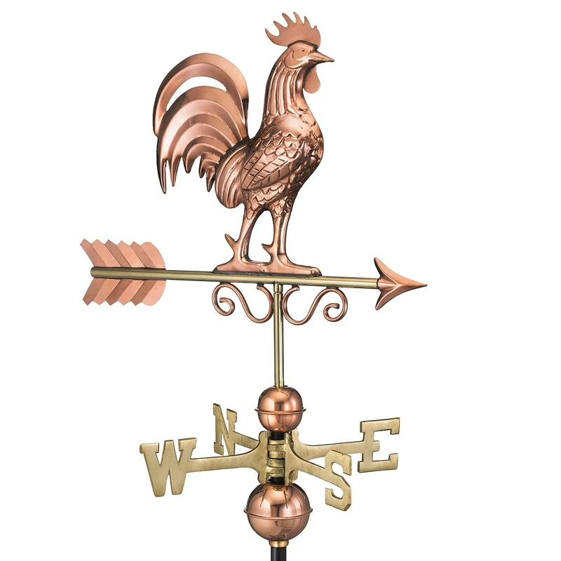 Good Directions 1975P Bantam Rooster Weathervane, Pure Copper