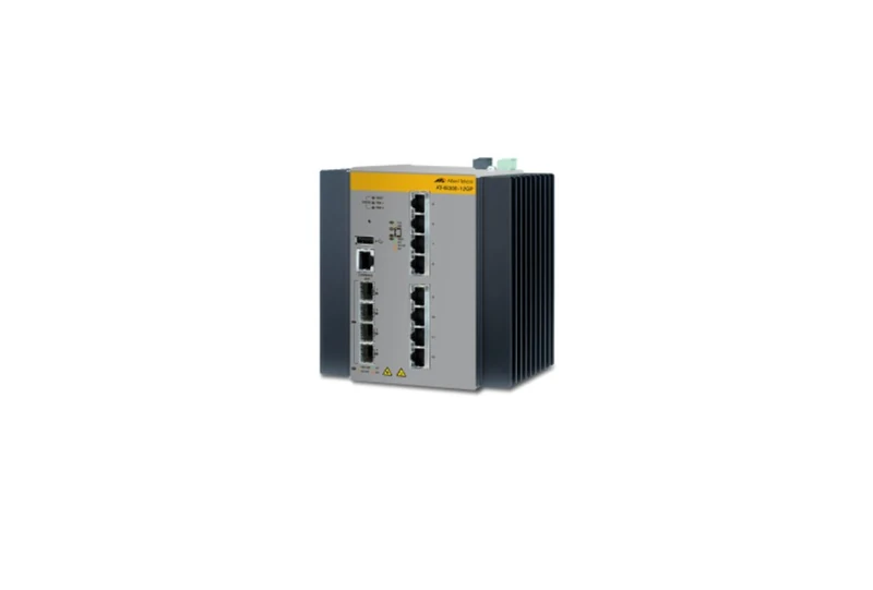 Managed Industrial L3 switch with 8x 10/100/1000T (Hi-PoE Support) 4x 100/1000X SFP Industrial Switch DC PSU