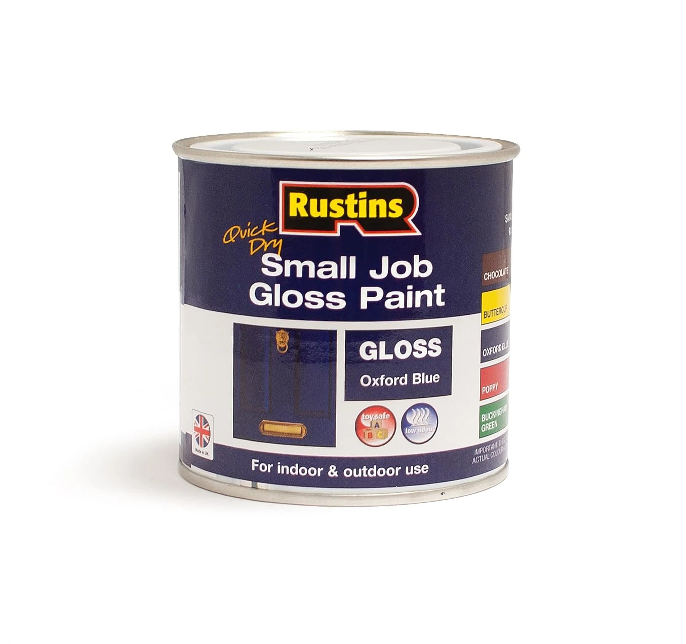 RUSTINS Small Job Gloss Paint Oxford Blue 250ml