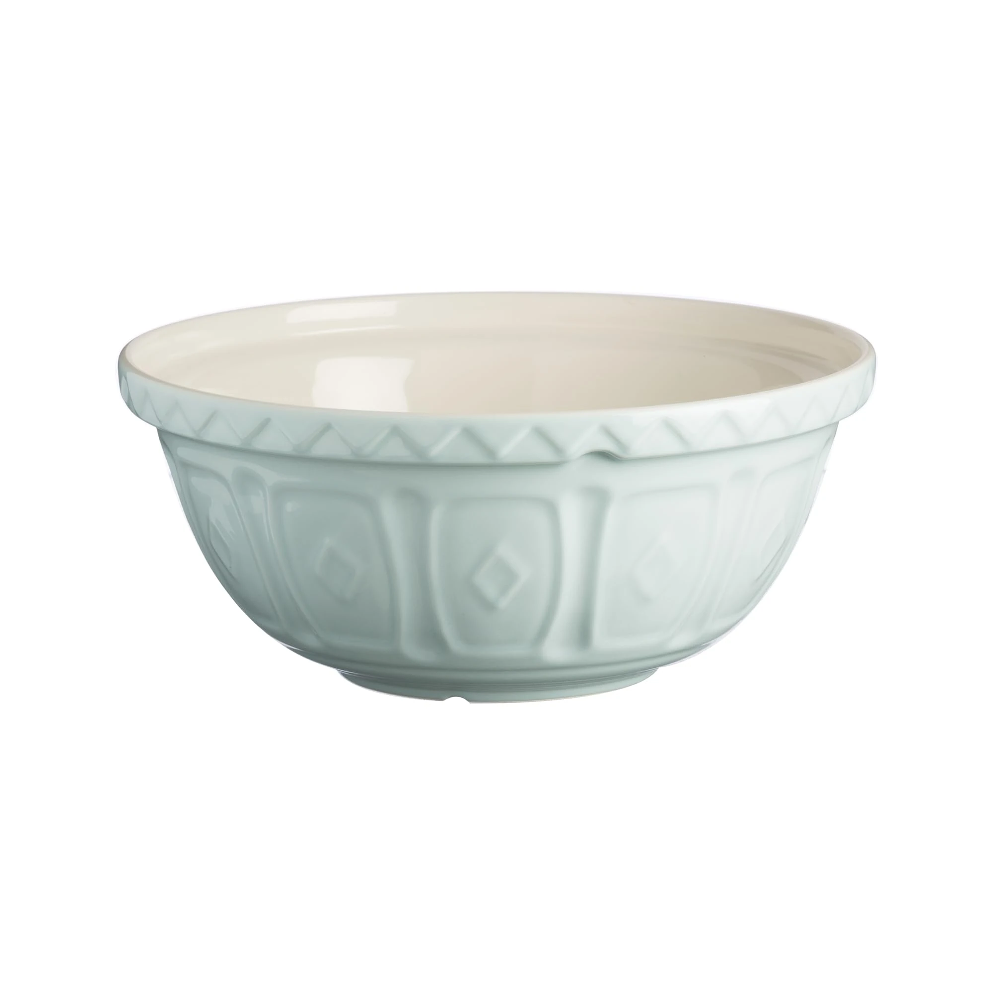 Mason Cash Colour Mix Powder Blue Mixing Bowl | 4 Litre Capacity | 29cm Earthenware Bowl with Classic Pattern Design | Lightweight & Dishwasher Safe | Ideal for Baking, Bread, Pastry, Cakes & Cookies