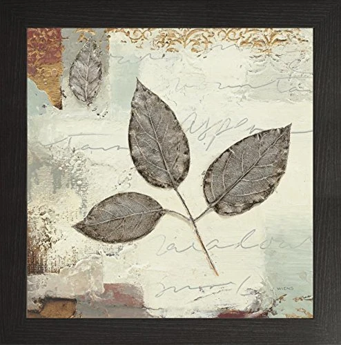 Frame Company Watson Range Silver Leaves II by James Weins, Photo Frame - 60 x 60 cm, Black