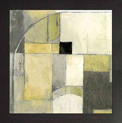 Frame Company Watson Range Blues Before Sunrise Yellow and Grey by Mike Schick, Photo Frame - 60 x 60 cm, Black