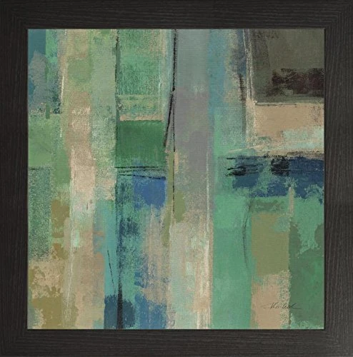 Frame Company Watson Range Emerald Fields Square II by Silvia Vassileva, Photo Frame - 60 x 60 cm, Black