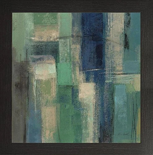 Frame Company Watson Range Emerald Fields Square I by Silva Vassileva, Photo Frame - 60 x 60 cm, Black