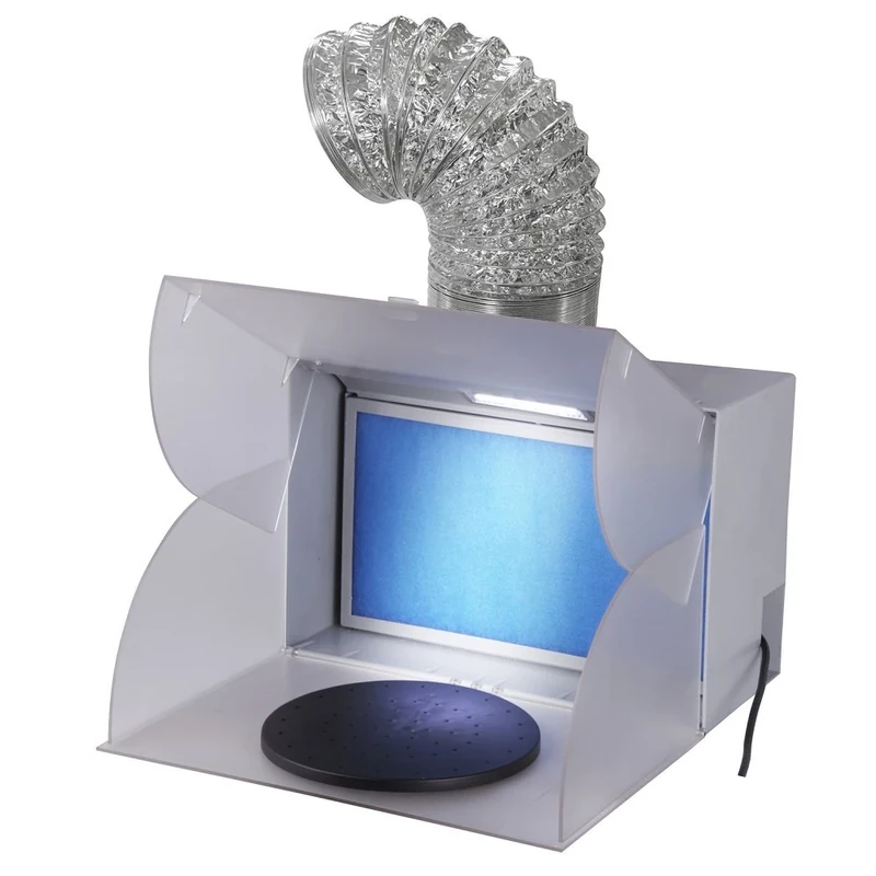 Spray booth Portable Fold Away, Plastic, Silver
