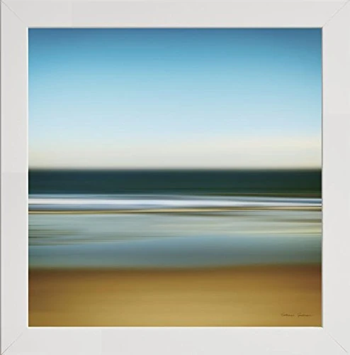 Frame Company Watson Range Sea Stripes I by Katherin Gendreau, Photo Frame - 60 x 60 cm, White