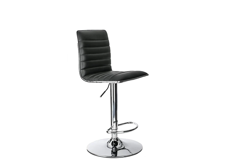 Alphason ABS1301-BLK Colby High Back PU Barstool - Black Black