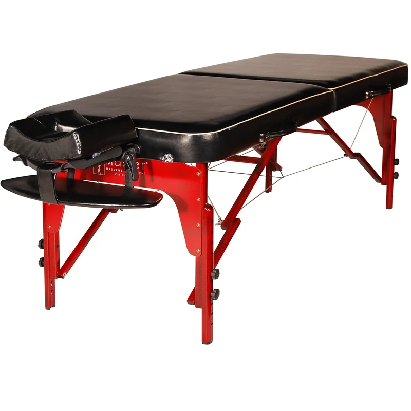 Master Massage 71cm Wide Monroe Portable Massage Table W/Carry Bag, Oil Proof Italy PU, Reiki Panel, 300KG Capacity Massage Couch Beauty Bed