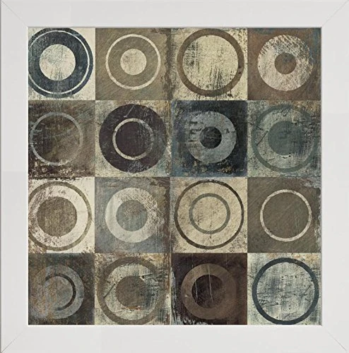 Frame Company Watson Range Modern Geometric Neutral I by Michael Mullan, Photo Frame - 60 x 60 cm, White