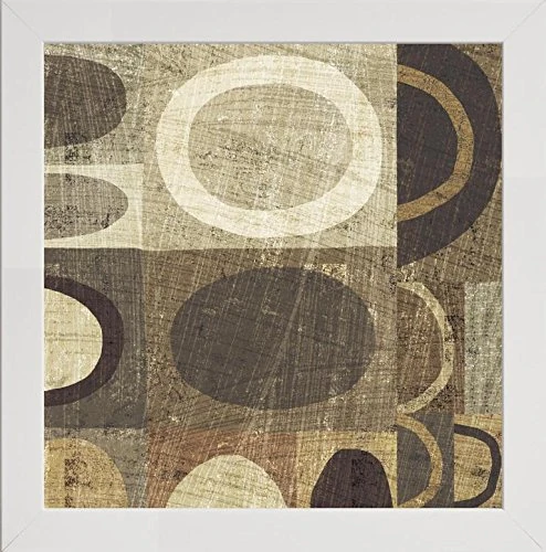 Frame Company Watson Range Modern Geometric Neutral II by Michael Mullan, Photo Frame - 60 x 60 cm, White