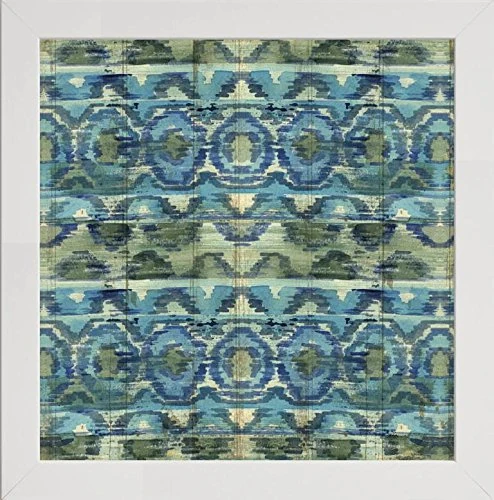 Frame Company Watson Range Mirage Pattern III Blue by Pela Studio, Photo Frame - 60 x 60 cm, White