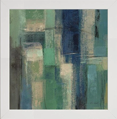 Frame Company Watson Range Emerald Fields Square I by Silva Vassileva, Photo Frame - 60 x 60 cm, White