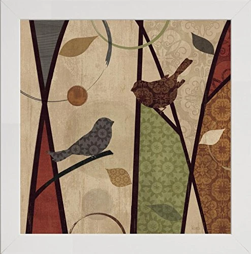 Frame Company Watson Range Pieces of Nature II Spice by Veronique Charron, Photo Frame - 60 x 60 cm, White