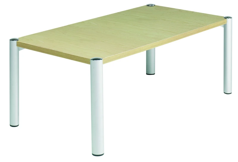 Office Hippo Rectangular Reception Coffee Table, Beech