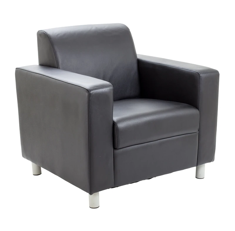 Office Hippo Premium Real Leather Reception Armchair