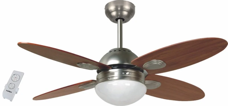 Bastilipo Ceiling fan, 4 rotor blades, remote control and LED included akunadecor