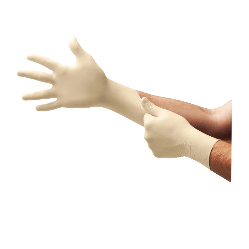 Ansell AccuTech 91-225 Chemical Protection Gloves in Latex, Size 9 (200 Pairs) - Image 1