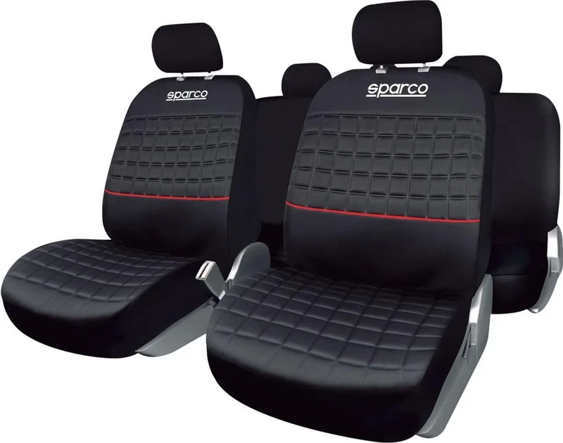 Sparco SPC1042RS Black with Red Trim
