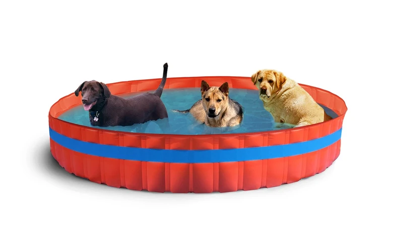New Plast 3100 Dog Swimming Pool for Dogs Diameter 305 x H 46 cm Orange