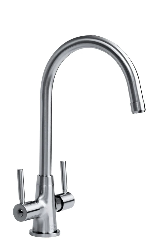 Bristan MZ SNK EF BN Monza Easyfit Kitchen Sink Mixer Tap with Swivel Spout, Brushed Nickel