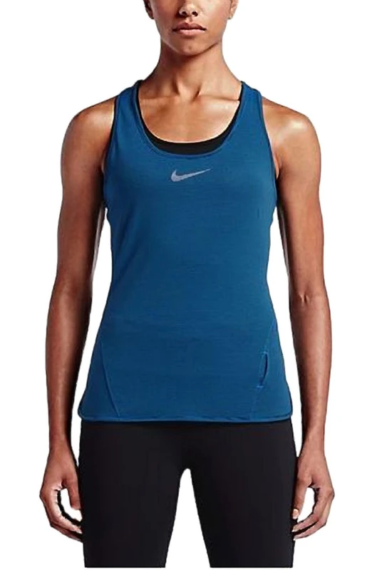 Nike AEROREACT TANK T-Shirt Women, Blue, M