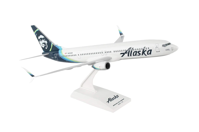Skymarks Boeing 737-900 Alaska Airlines USA 2016 Livery Solid Resin Desktop Collectors Model Scale 1:130 SKR875 N494AS