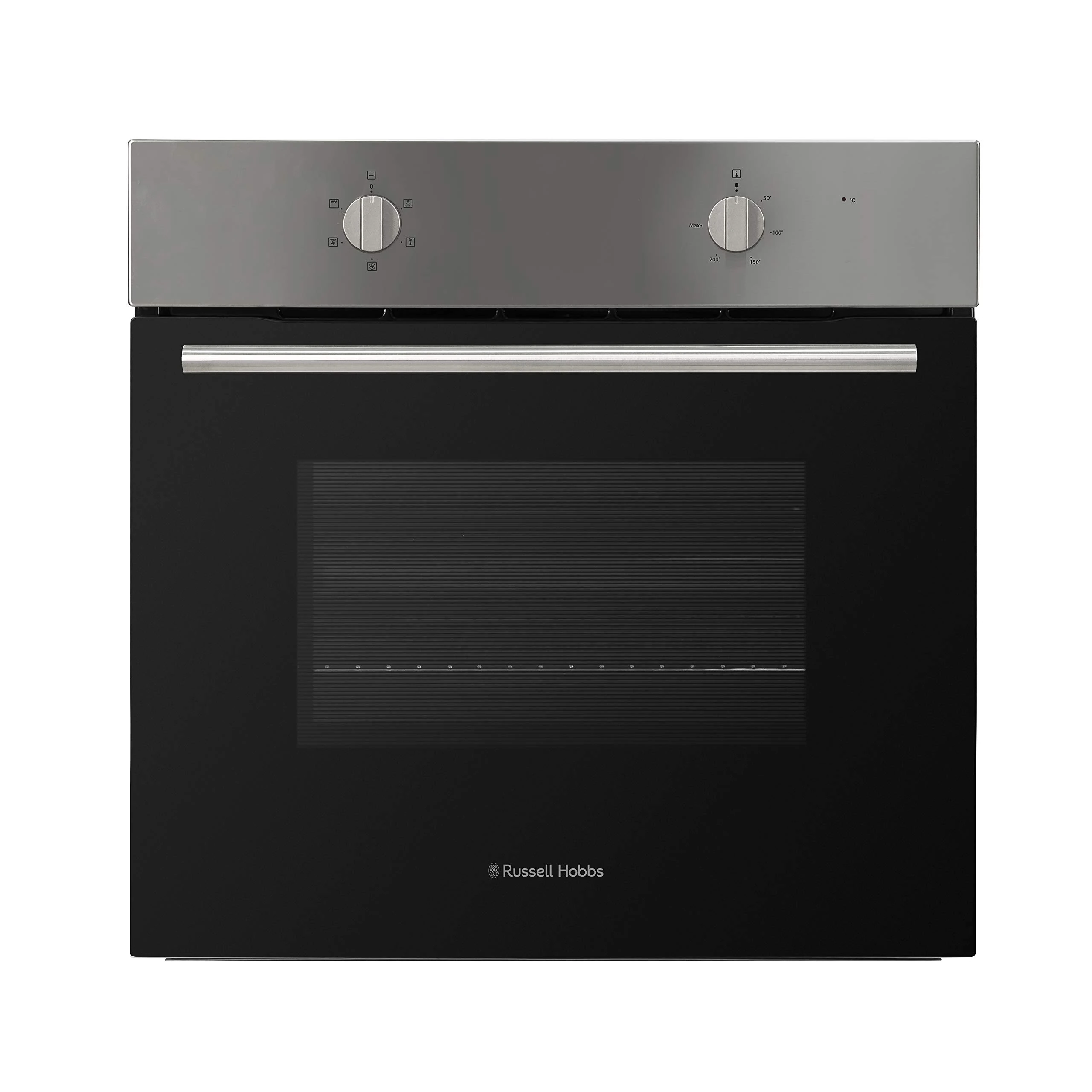 Russell Hobbs Built-In, 65L, 60cm Wide, Stainless Steel, Electric Fan Oven, RHFEO6502SS