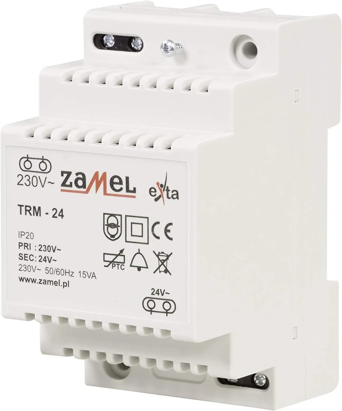 Zamel TRM-24 bell transformer 24 V/AC 0.63 A