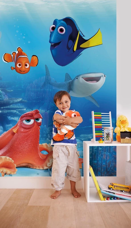 Komar 4-446 184 x 254 cm Disney Finding Dory and Friends Wallpaper Mural - Multi-Colour (Pack of 4)