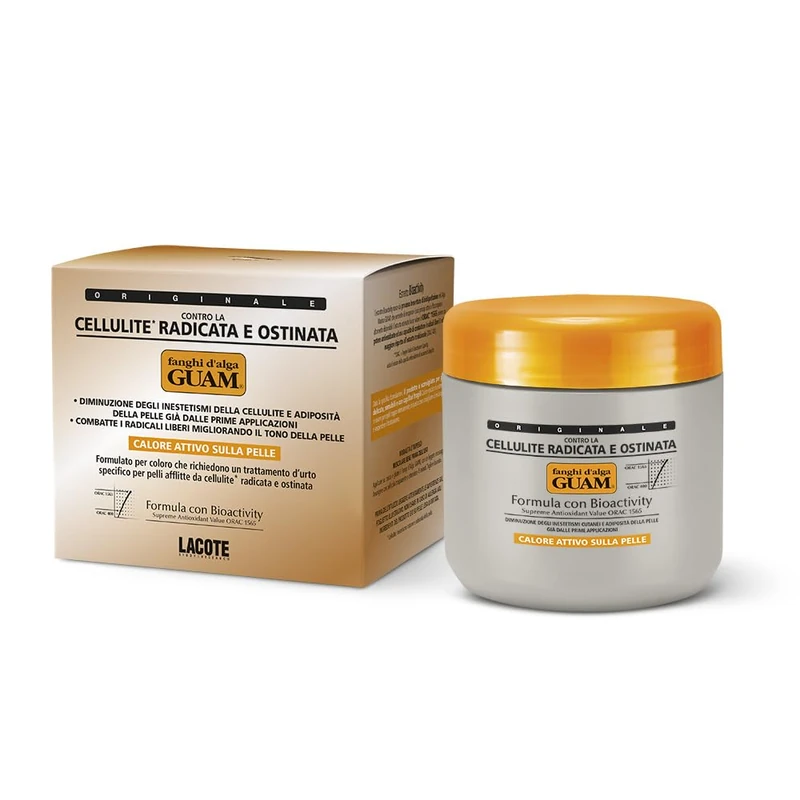 GUAM Seaweed Mud Stubborn & Deeply Rooted Anti Cellulite Treatment - 500g Antioxidant Hot Body Mask Cellulite Remover for Legs & Thighs - Skin Firming Cream to Reduce Imperfections & Boost Circulation