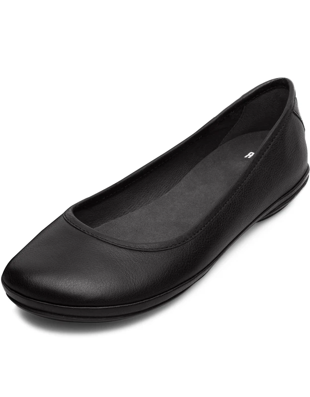Camper womens Right Nina Ballet Flats, Black Black 004, 5 UK