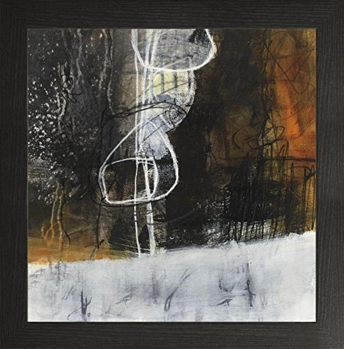 Frame Company Watson Range Abstract Pebble V by Jane Davies Picture Frame, Wood - 60 x 60 cm, Black