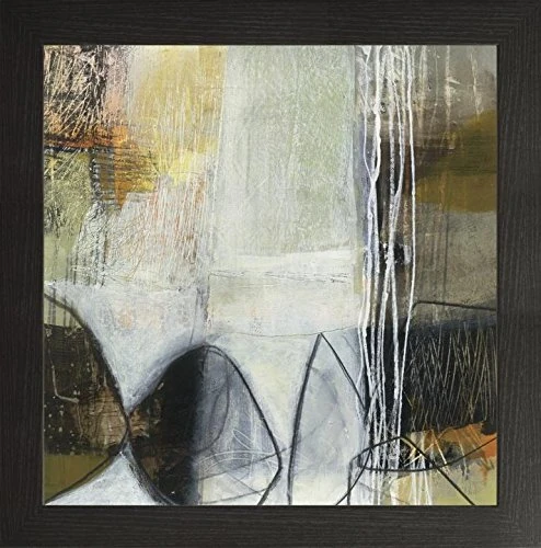 Frame Company Watson Range Abstract Pebble I by Jane Davies Picture Frame, Wood - 60 x 60 cm, Black