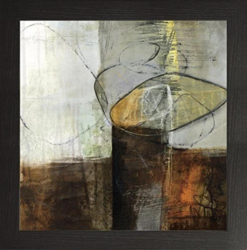 Frame Company Watson Range Abstract Pebble IV by Jane Davies Picture Frame, Wood - 60 x 60 cm, Black