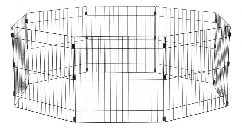 Iris Pet Pen, 24-Inch, Black