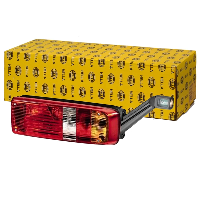 HELLA 2VP 340 931-161 Rearlight - EasyConn I Hybrid - Bulb - 24V - mounting/Bolted - Lens Colour: Multi-coloured - Plug: Blade Terminal - right - Quantity: 1 - Image 1
