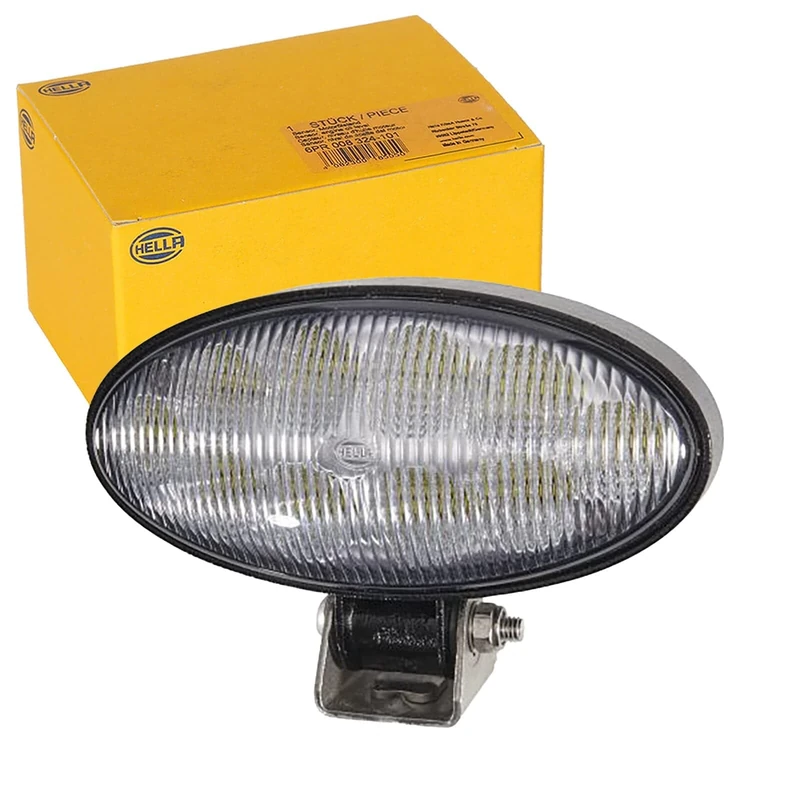 HELLA 1GB 996 486-001 LED-Worklight - Oval 90 Gen. II - 24/12V - 5000lm - mounting/Bolted - Swivelling Mounting Bracket - Short distance lighting - Plug: DEUTSCH plug