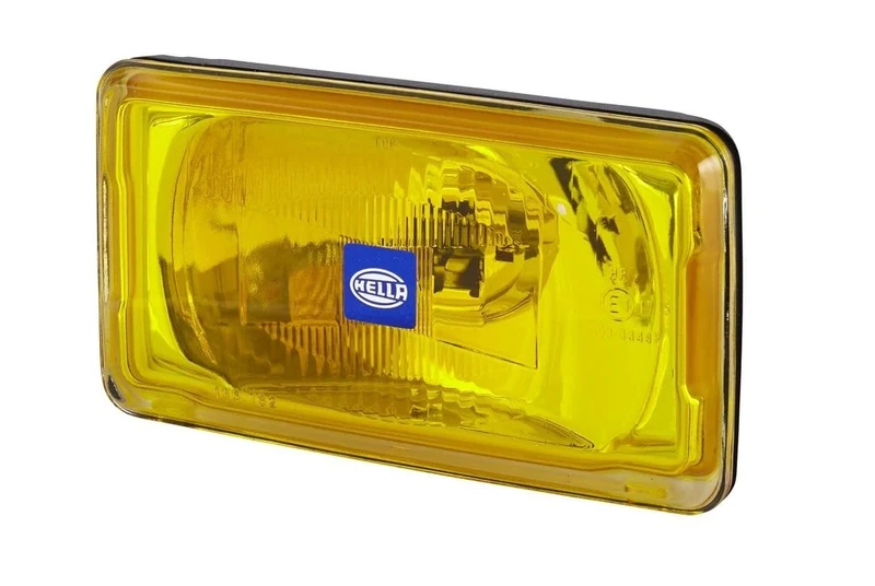 HELLA 1FB 005 860-261 Halogen-Spotlight - Comet 450 - 12V - Rectangular - Bolted - Patterned diffusing lens - Lens Colour: Yellow - right/left