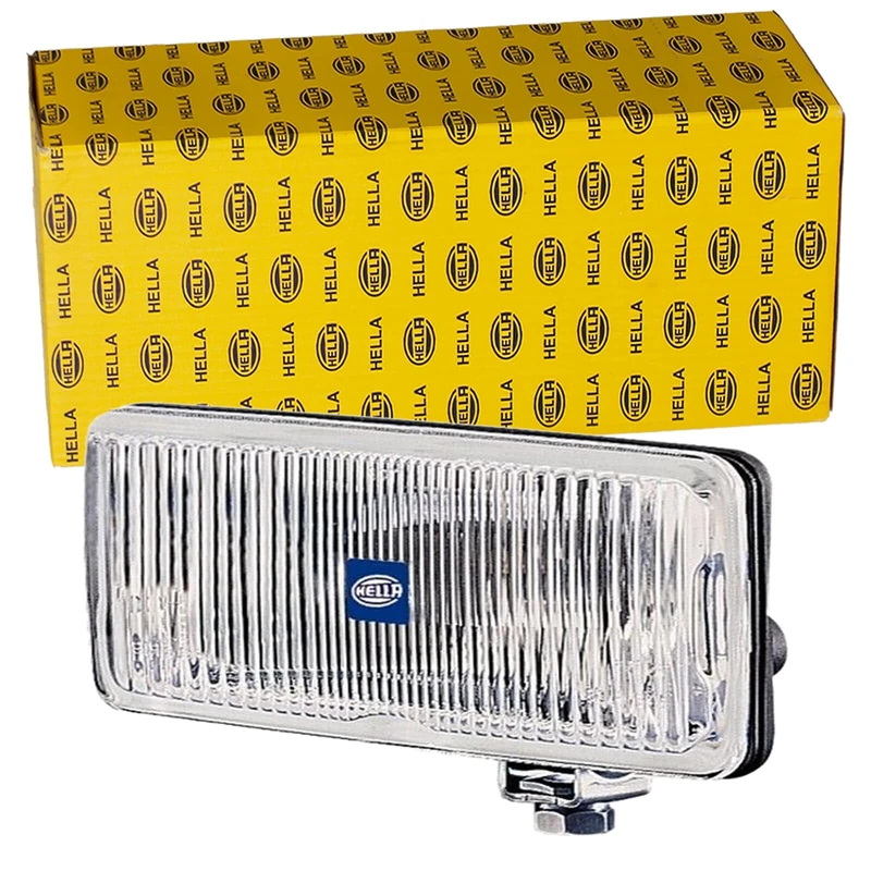 HELLA 1NB 005 860-331 Halogen-Front Fog Light - Comet 450 - 12V - rectangular - mounting/Fitting - Clear diffusing lens - Lens Colour: White - right/left