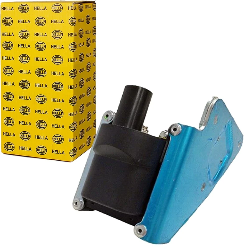 HELLA 5DA 358 000-101 Ignition Coil - 12V - 4-pin connector - Distributer Coil - Bolted