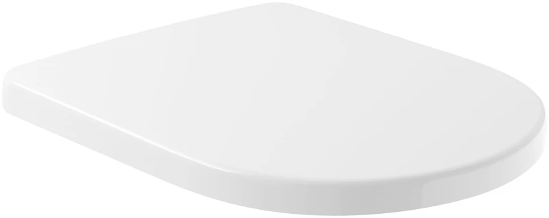 Villeroy & Boch Subway 2.0 Comfort Toilet seat, Toilet lid with Soft-Closing Mechanism, Removable Toilet seat, Break-Proof Duroplast, Original Spare Part, D-Shape XL, White Alpine