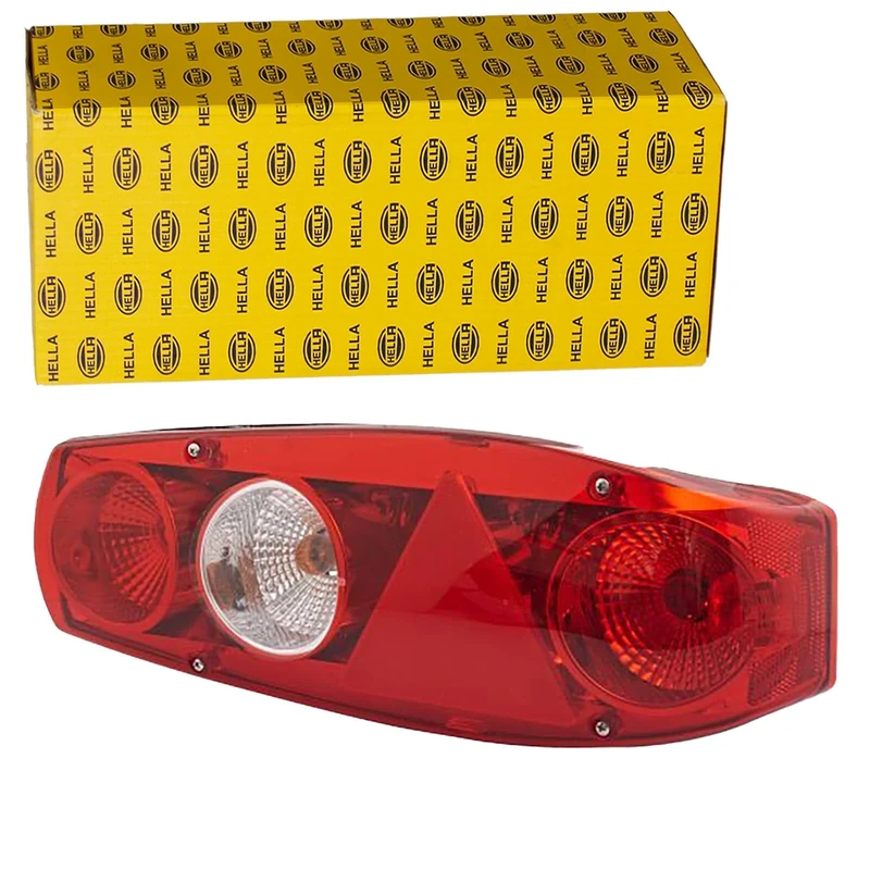 HELLA 2VA 341 419-061 Rearlight - Caraluna II - Bulb - 12V - Fitting/Bolted - Lens Colour: Red - Plug: Blade Terminal - right - Quantity: 1