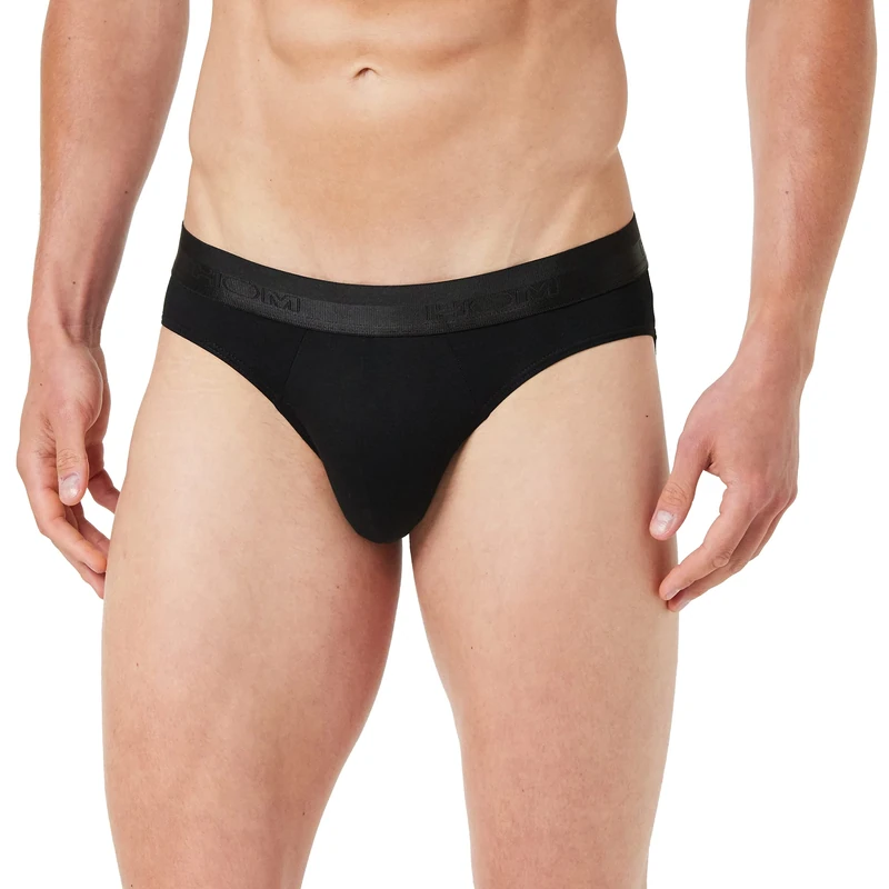 HOM, Mens, Classic Briefs, Black, S