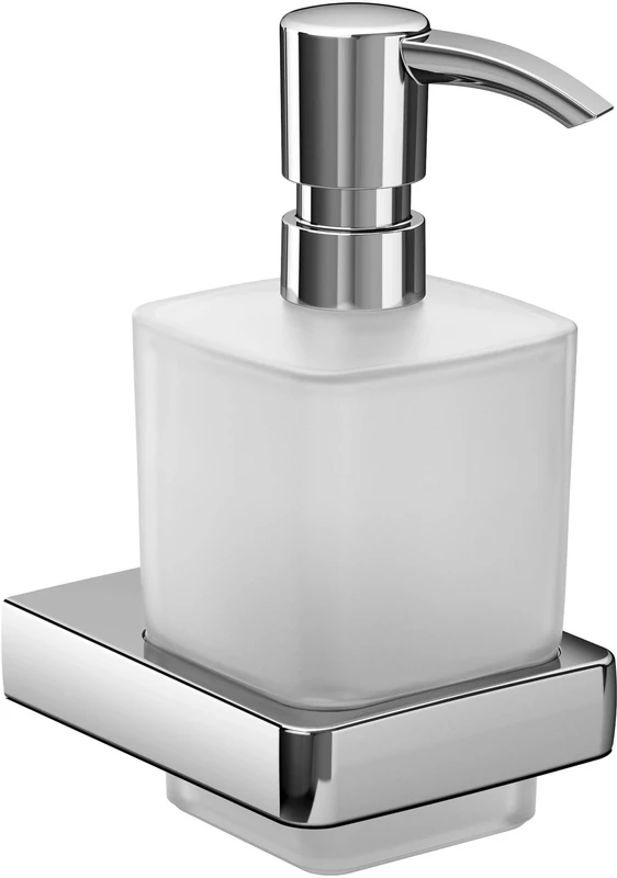 Emco Trend 22100101 Soap Dispenser for Liquid Soaps, Satin Glass, Capacity 155 ml, Bathroom Accessories, Wall Mounted,