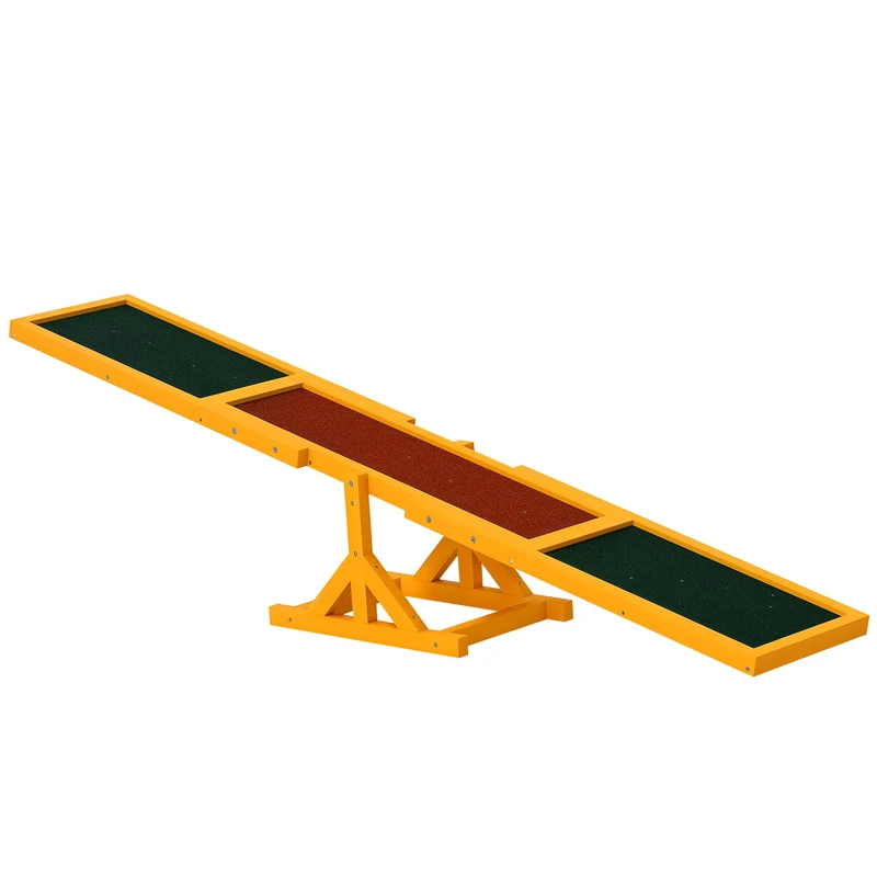 PawHut Wooden Pet Seesaw for Big Dogs 180 x 30 x 30cm - Natural