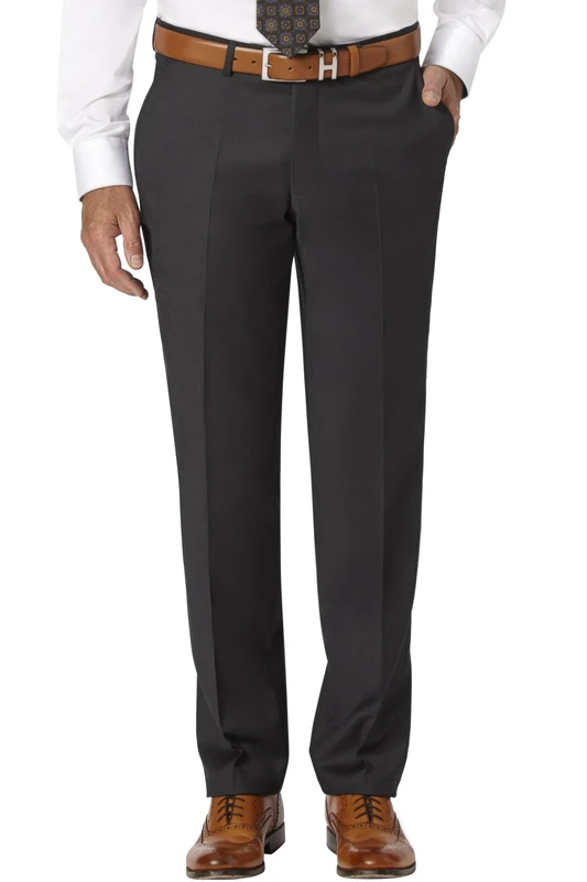Baumler Men's Classic Fit Straight Trouser, Grey, Large (Manufacturer Size:52)