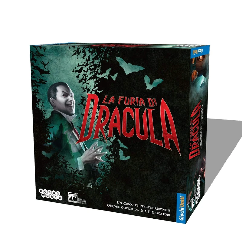 Giochi Uniti - La Furia di Dracula, Board Game, 2-5 Players, 13+, Italian Edition, GU494